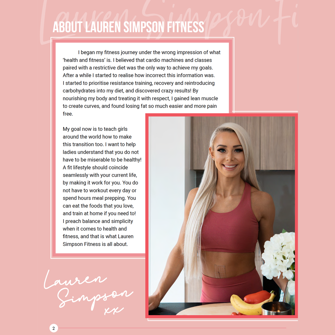 Lauren's NO BS Recipes-Lauren Simpson Fitness